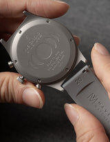 Gray Quick Release FKM Rubber Watch Strap