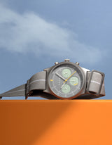 Gray solar chronograph watches for men