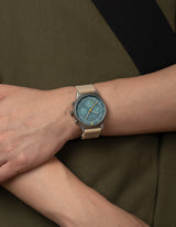 Sand solar chronograph watches for men