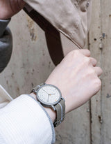 MUS-01 KHAKI P 34MM + NAVY PARACHUTE STRAP SET