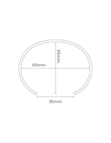 The Line Cuff, Polished Gold