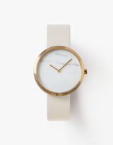 White minimalist womens watch