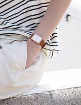 Brown square watches for men