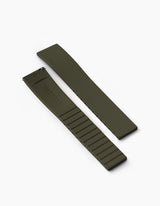 Olive FKM rubber watch dtrap