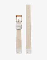 Symmetria Series - Offwhite Leather Watch Strap