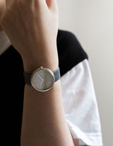 Smoke green navy minimalist womens watch