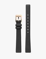Symmetria Series - Black Leather Watch Strap