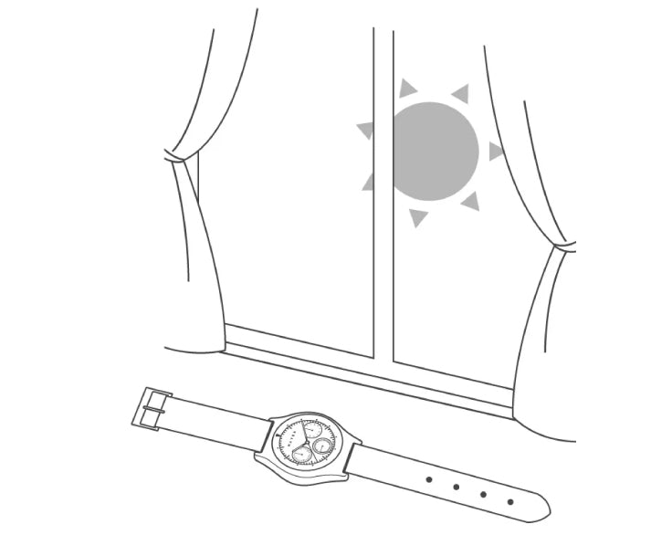 solar watch charging