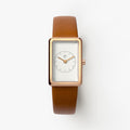 Brown square watches for women