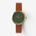 Dusty Olive minimalist womens watch