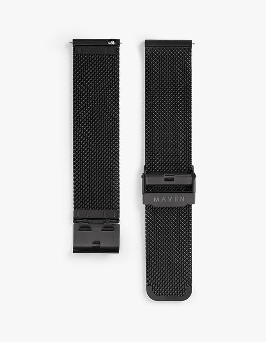20mm Black Mesh Strap
